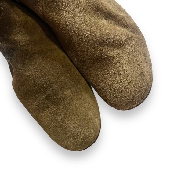 AQUATALIA Women's Suede Made in Italy Army Green Ankle Boots Sz 8.5 - Picture 6 of 8